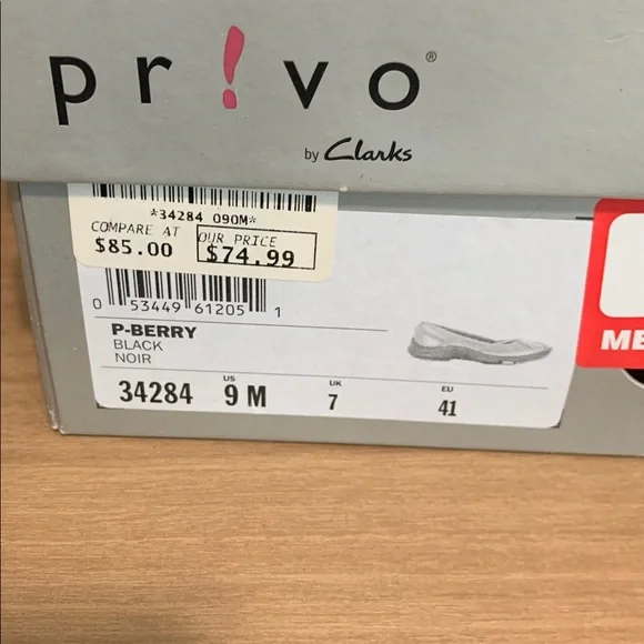 Clarks P-Berry Active Flats size 9 Excellent - Picture 3 of 8